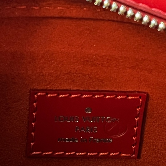 Louis Vuitton red epi leather pont neuf PM handbag preowned condition - Picture 13 of 17